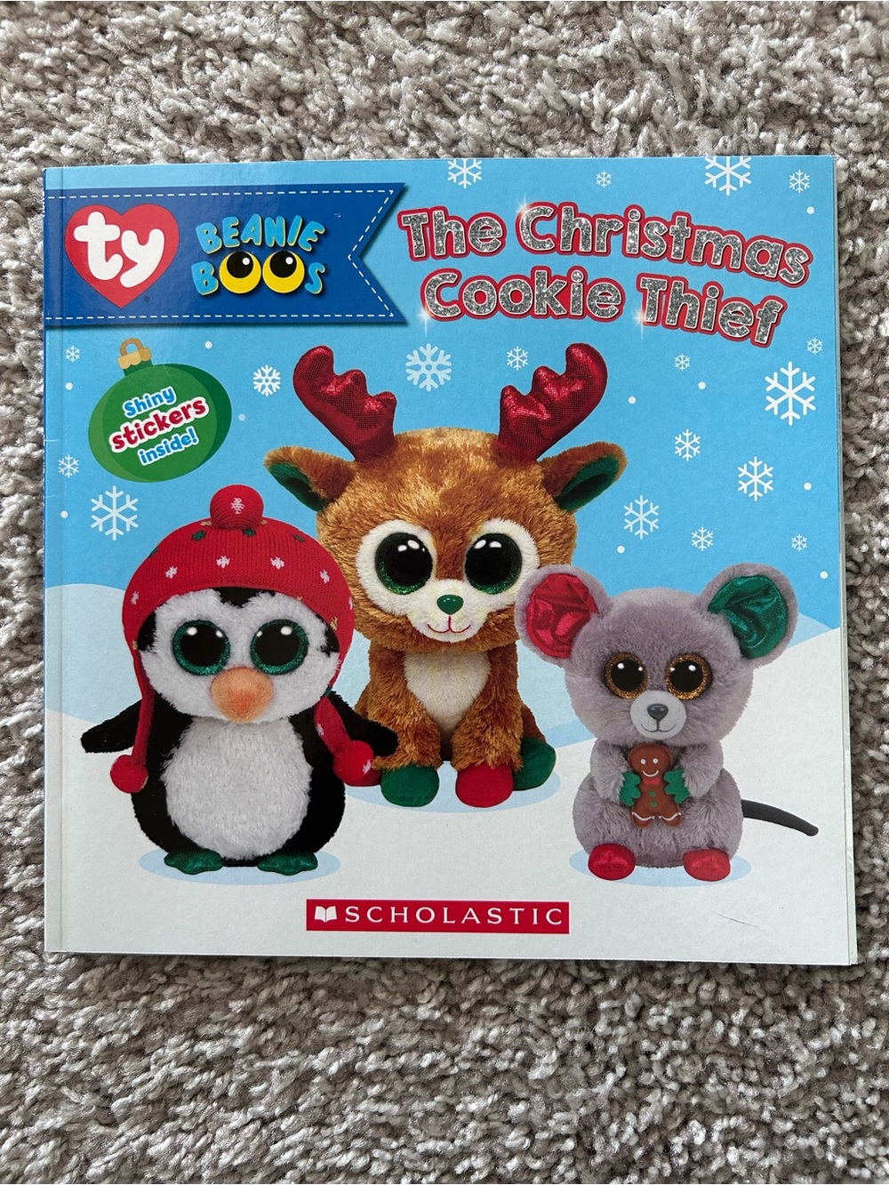 TY Beanie Boos 'The Christmas Cookie Thief' Children’s Book w/stickers